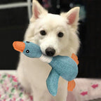 Durable dog toy duck with squeaker
