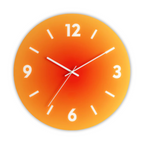Glass Wall Clock with Modern Design – 30 cm Diameter