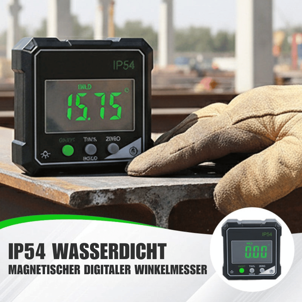 Digitaler Winkelmesser mit Magnetbasis IP54 – 360° Messbereich