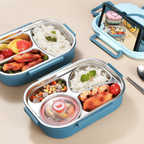 Lunchbox Edelstahl mit 3 oder 4 Fächern