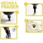 Holzbohrer-Set 5-teilig mit Senker und Inbusschlüssel