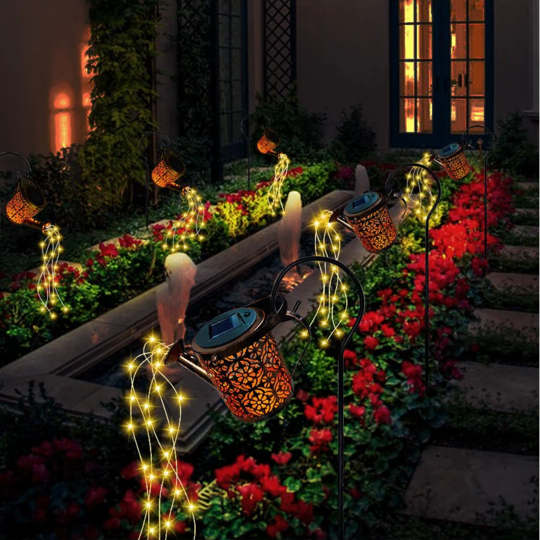 Solar Gartenleuchte mit Sternenhimmel-Effekt