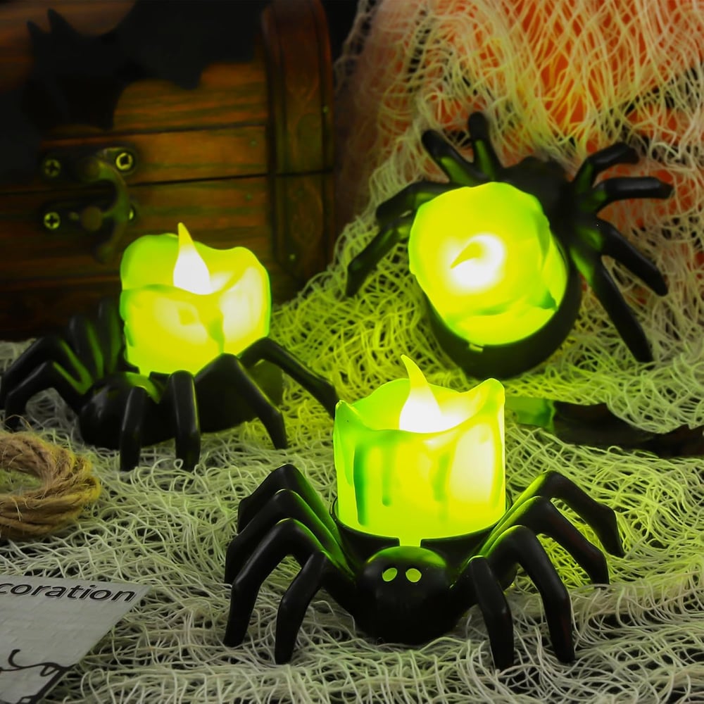 LED-Spinnenlichter Halloween