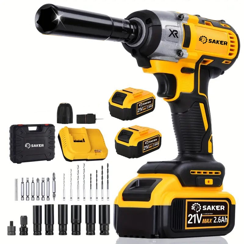 21V Cordless Impact Wrench with Brushless Motor