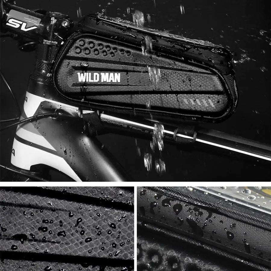 Bicycle Frame Bag with Touchscreen Window