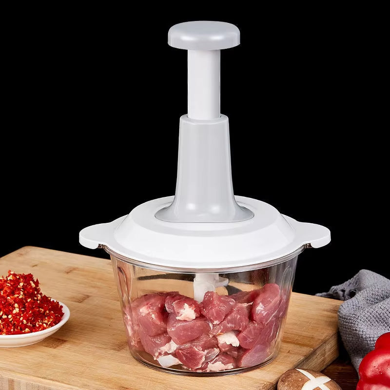 Manual chopper without power – stainless steel blades