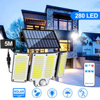 Solar wand lamp with motion sensor – 106/144/280 LEDs
