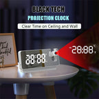 LED projection alarm clock with ceiling display