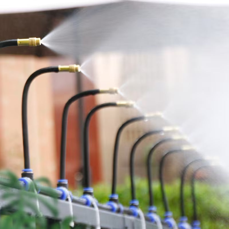Bewässerungssystem für Garten & Balkon — 360° Sprühdüsen, ohne Strom