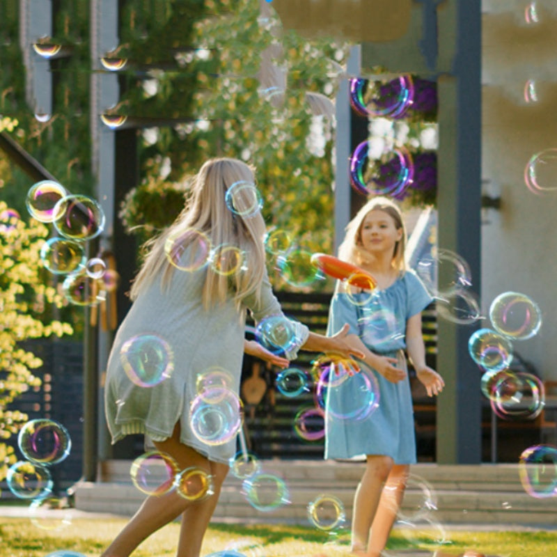 Bubble machine with 26 nozzles