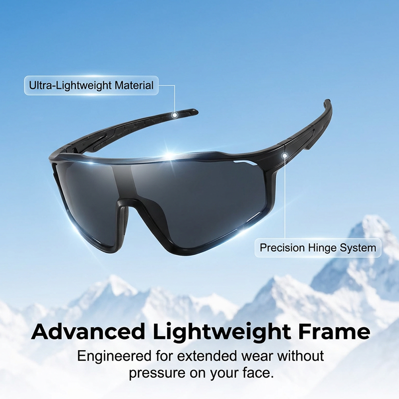 Sport-Sonnenbrille mit adaptiven Gläsern – Automatische Tönung