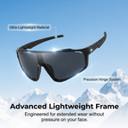 Sport-Sonnenbrille mit adaptiven Gläsern