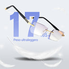 Progressive varifocal glasses with blue light filter