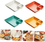 Dip holder with integrated sauce compartment – No more dripping
