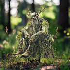 Garden Stake Forest Spirit with Natural Motif made of Acrylic