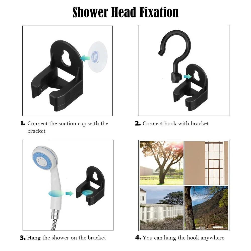 Camping shower USB with pump – portable and rechargeable