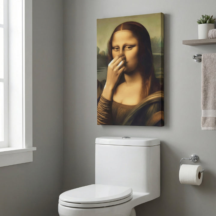 Mona Lisa Bathroom Canvas