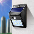 Solar LED wall light with motion sensor – waterproof