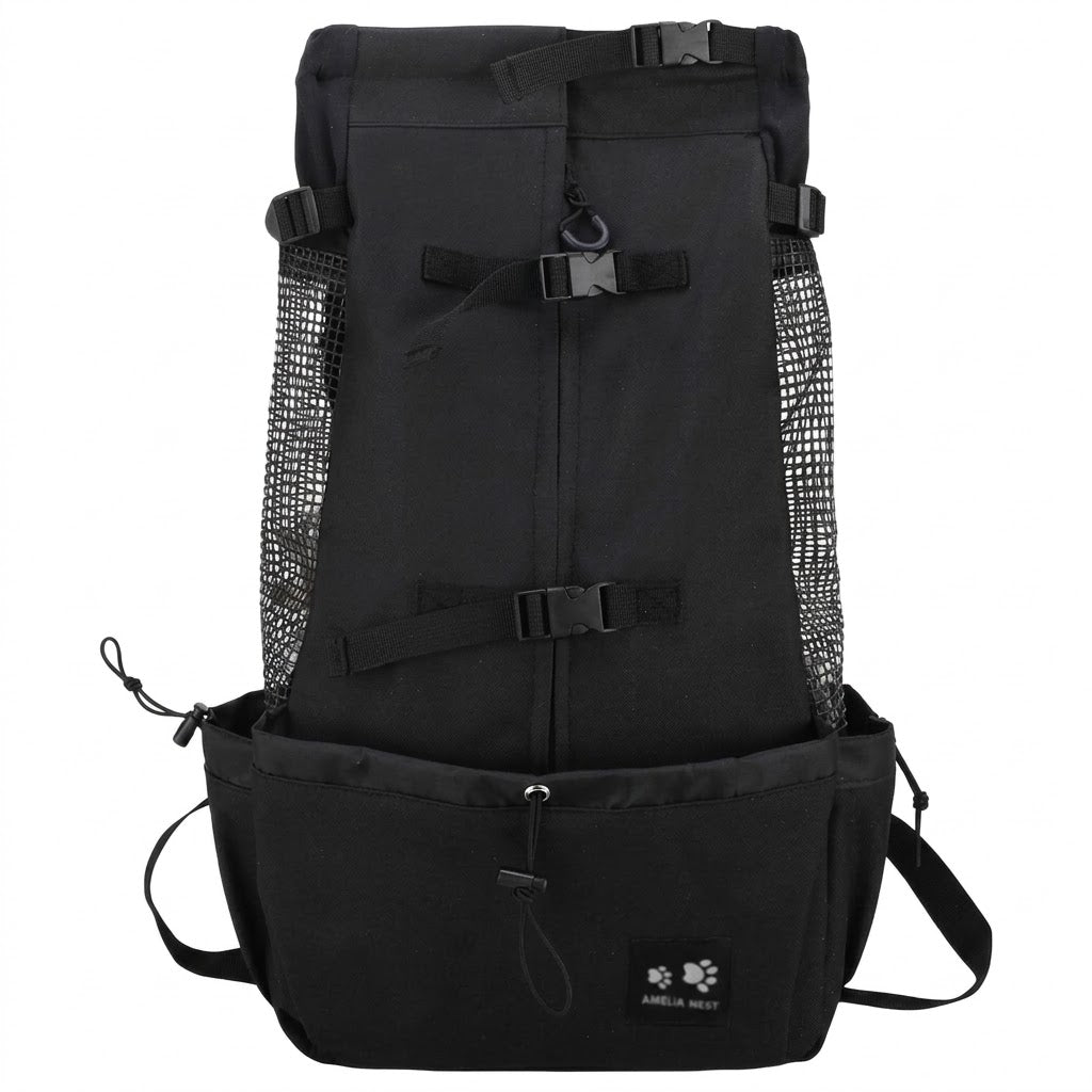 Hundetrage Rucksack mit atmungsaktivem Gewebe