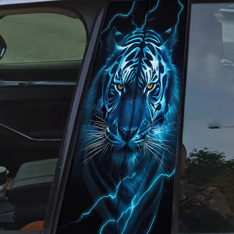 Car B-pillar protective film with scratch protection