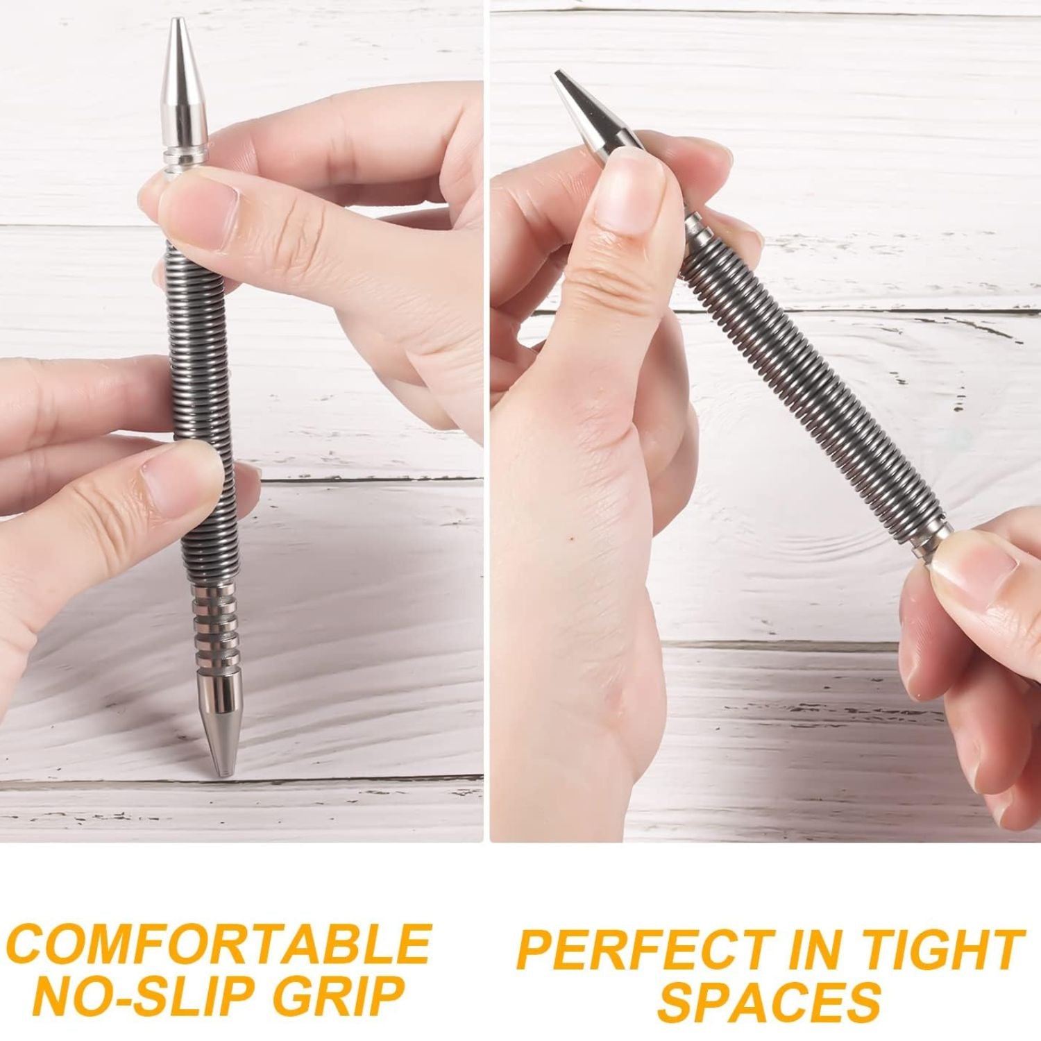 Feather strike needle with replaceable tips