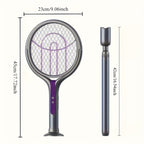 Electric mosquito swatter with extendable handle