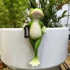 Frog Figurine for Flower Pots and Garden