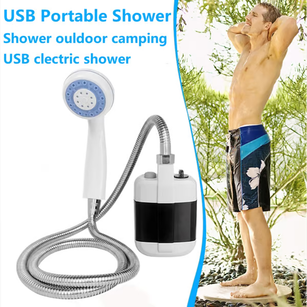 Tragbare Campingdusche USB mit Akku