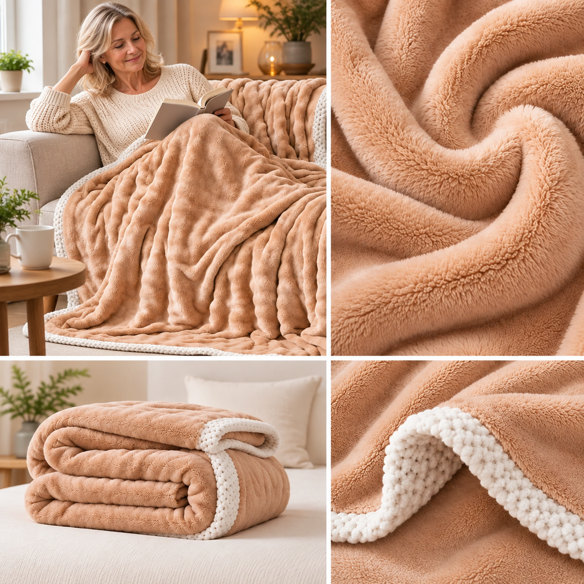 Kuscheldecke Plüsch Flauschig – Weich und Warm für kalte Nächte