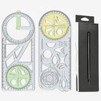 Multifunctional Geometry Ruler with Protractor