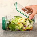 Salatbehälter mit Schichtensystem – Auslaufsicher