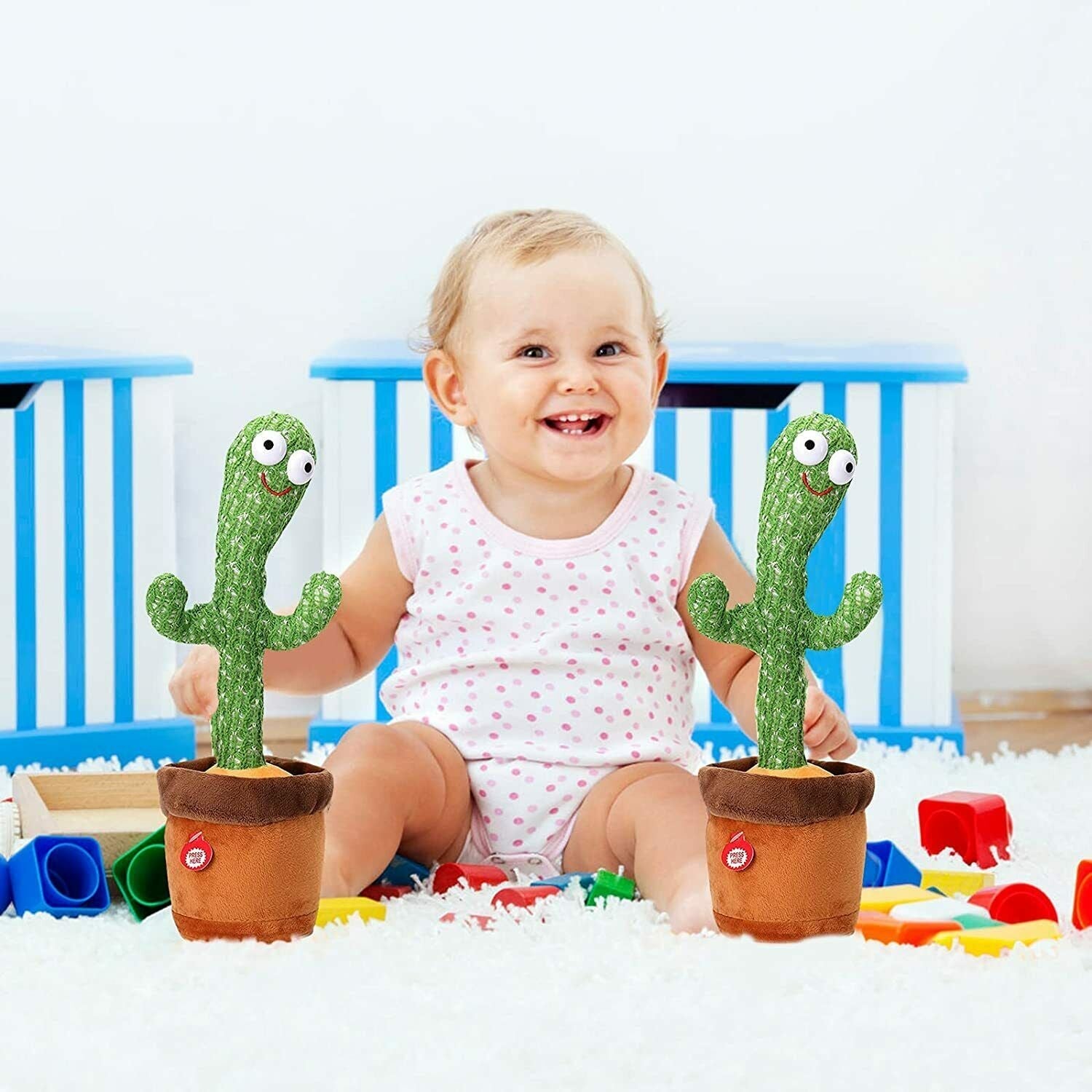 Dancing Cactus with 120 Songs and Voice Recording