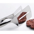 2-in-1 stainless steel turner and grabber – Flip and grip with one tool