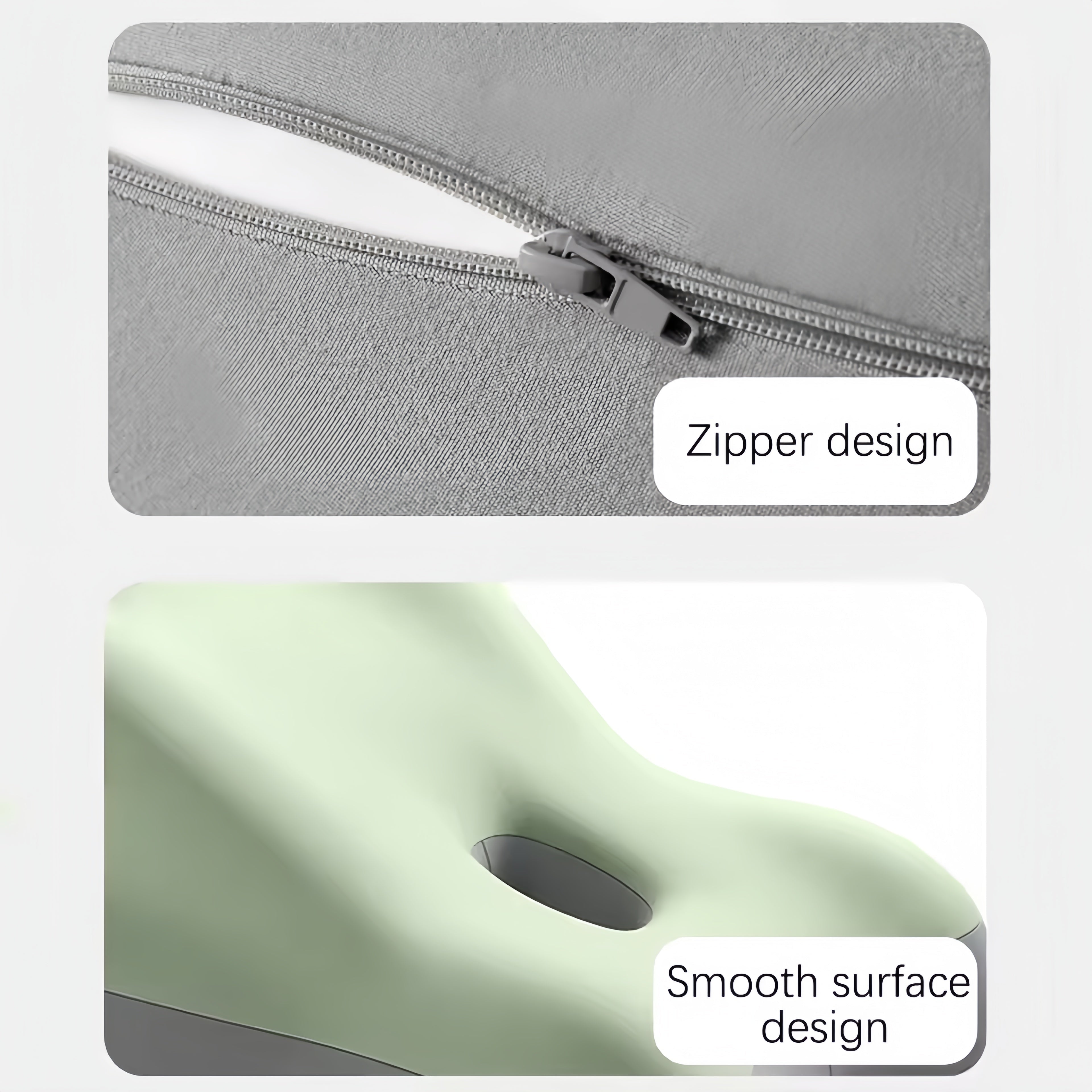 Wedge pillow for couples with ergonomic shape