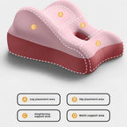 Wedge pillow for couples with ergonomic shape