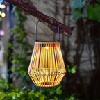 Solar Lantern Rattan with Automatic Sensor