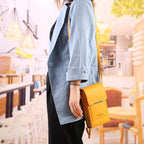 RFID Protection Crossbody Bag made of PU Leather with Anti-Theft Design