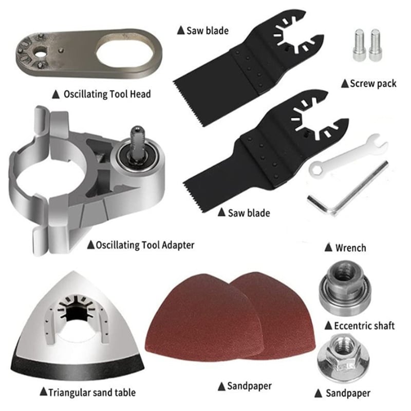 Multitool-Adapter M10/M14 für Winkelschleifer mit Sägeblatt