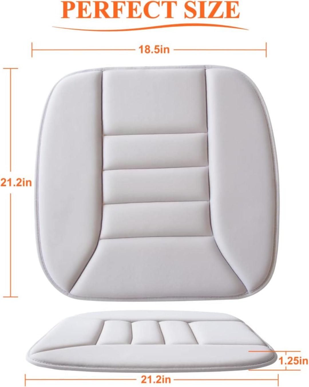 Memory foam car seat cushion with ergonomic design
