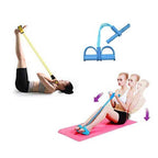 Resistance Band Sit-Up Trainer with Foot Pedals