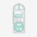 Multifunctional Geometry Ruler with Protractor