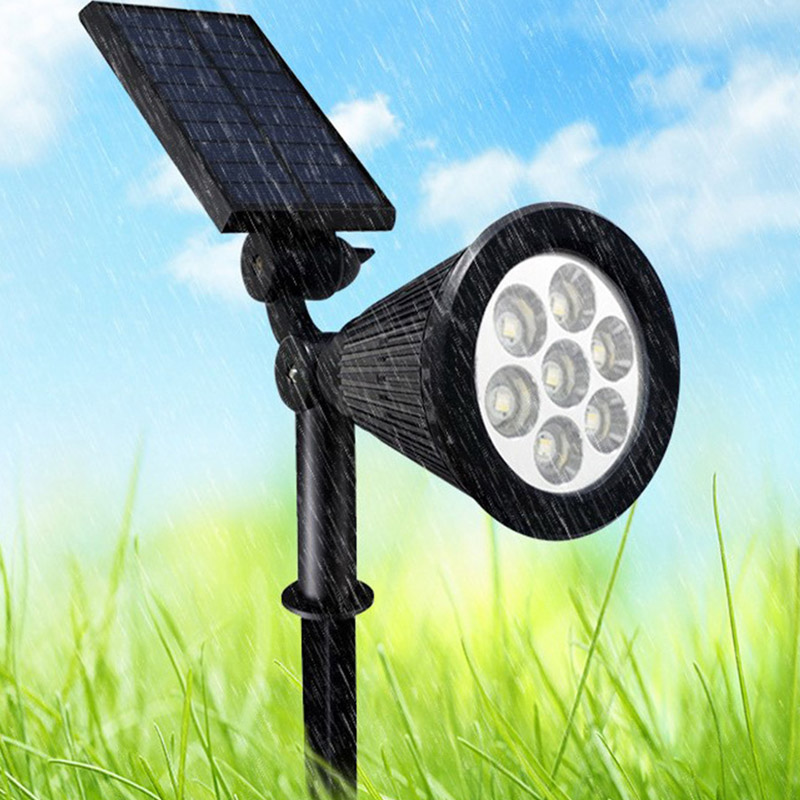 Solar LED Gartenstrahler mit automatischem Solarpanel