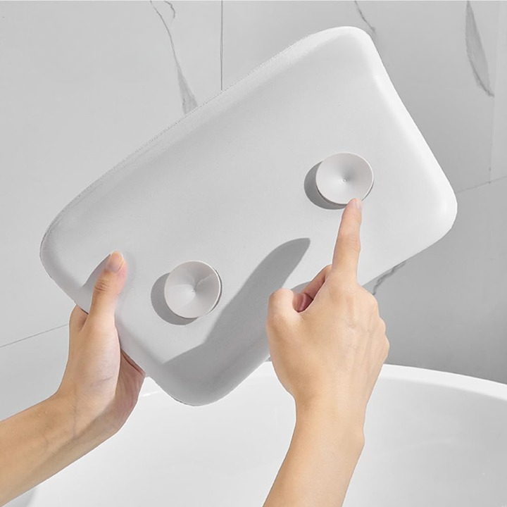 Bathtub pillow with suction cup – pure relaxation, non-slip & waterproof