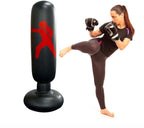 Inflatable punching bag for children and adults