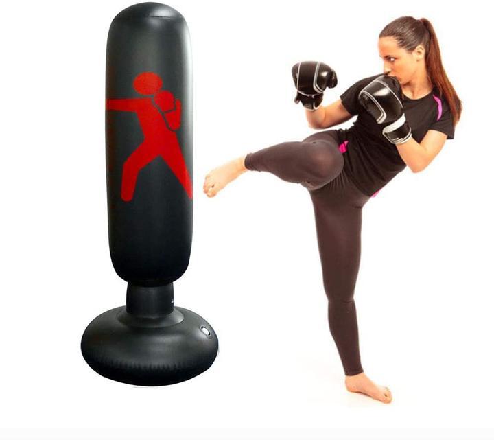 Inflatable punching bag for children and adults