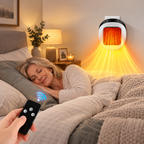 Mini-Heizlüfter 600 W mit Fernbedienung und Thermostat