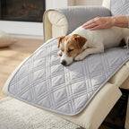 Sesselschoner für Relaxsessel mit 2 Seitentaschen, waschbar – 232 × 63 cm