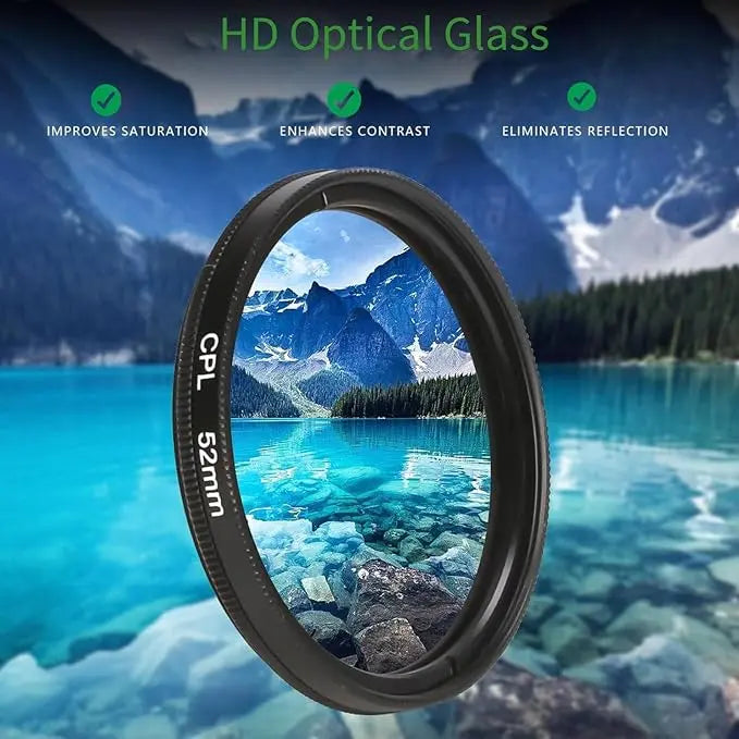 Handy-Polarisationsfilter 52 mm mit Universal-Clip