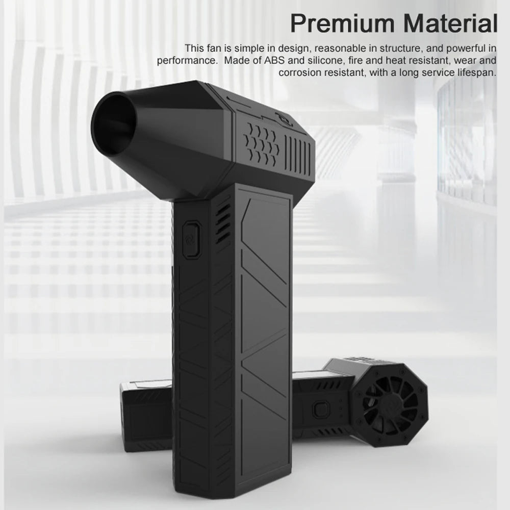 Cordless air duster gun with stepless speed control
