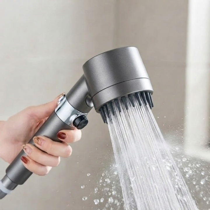 Metal showerhead with 9-layer filter, water pressure +200%